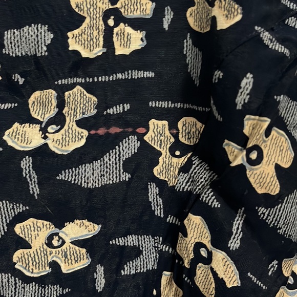 Vintage Mini Button Front Dress Blue Floral M - Picture 4 of 10